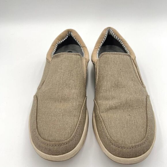 Clarks Men's Step Isle Cushion Cloud Slip On Loafers Sand Canvas Size 10.5 - Picture 5 of 11